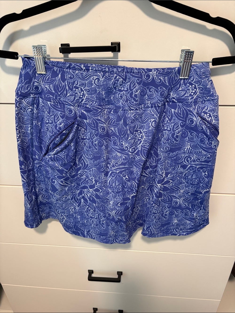 Title Nine Blue Floral Golf Tennis Skort